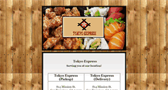 Desktop Screenshot of ordertokyoexpress.com